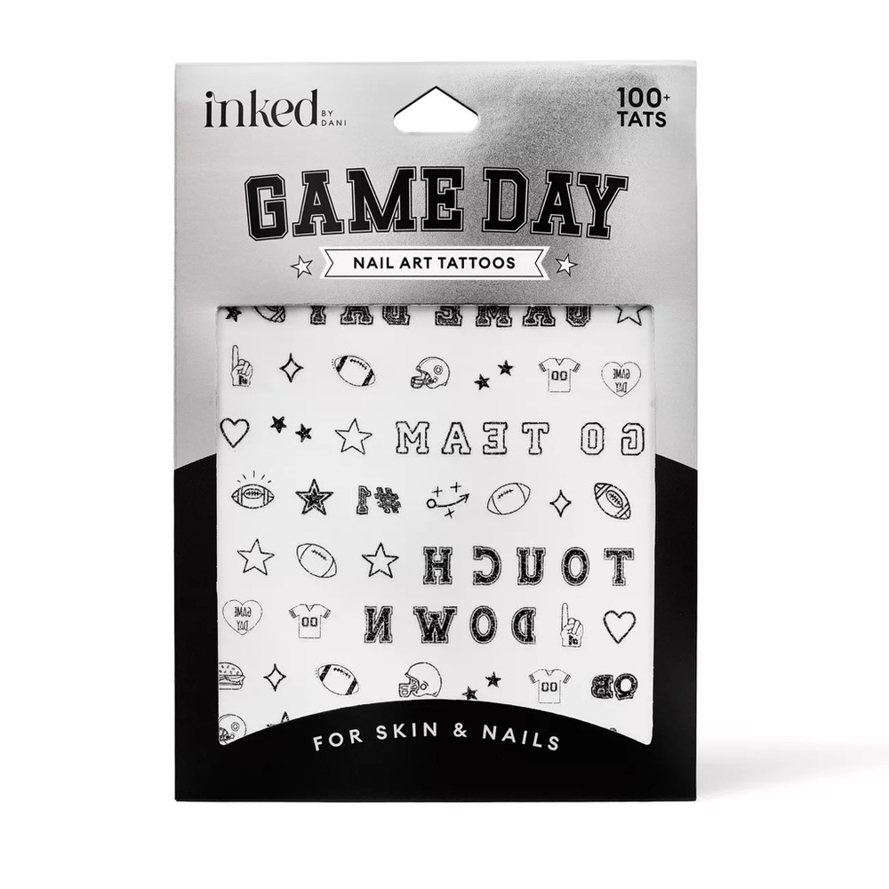 Inked by Dani Game Day Victory Nail Art